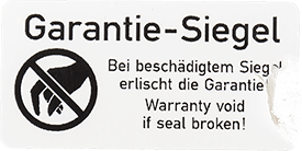 Siegeletiketten aus Dokumentenfolie